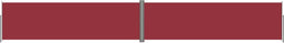 vidaXL - Windscherm - uittrekbaar - 180x1200 - cm - rood
