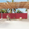 vidaXL - Windscherm - uittrekbaar - 180x1200 - cm - rood