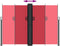 vidaXL - Windscherm - uittrekbaar - 180x1200 - cm - rood