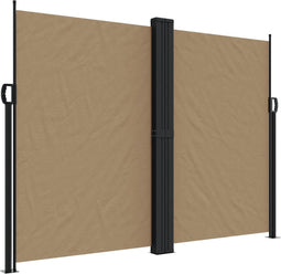 vidaXL - Windscherm - uittrekbaar - 180x1200 - cm - taupe