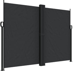 vidaXL - Windscherm - uittrekbaar - 180x1200 - cm - zwart