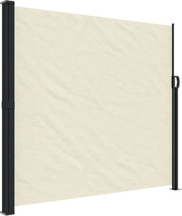vidaXL - Windscherm - uittrekbaar - 180x300 - cm - crèmekleurig