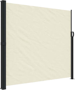 vidaXL - Windscherm - uittrekbaar - 180x500 - cm - crèmekleurig