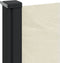 vidaXL - Windscherm - uittrekbaar - 180x500 - cm - crèmekleurig
