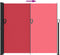 vidaXL - Windscherm - uittrekbaar - 180x500 - cm - rood