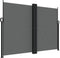 vidaXL - Windscherm - uittrekbaar - 180x600 - cm - antracietkleurig