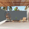 vidaXL - Windscherm - uittrekbaar - 180x600 - cm - antracietkleurig