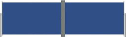 vidaXL - Windscherm - uittrekbaar - 180x600 - cm - blauw