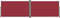 vidaXL - Windscherm - uittrekbaar - 180x600 - cm - rood