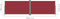 vidaXL - Windscherm - uittrekbaar - 180x600 - cm - rood