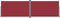 vidaXL - Windscherm - uittrekbaar - 180x600 - cm - rood