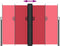 vidaXL - Windscherm - uittrekbaar - 180x600 - cm - rood