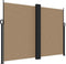 vidaXL - Windscherm - uittrekbaar - 180x600 - cm - taupe