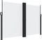 vidaXL - Windscherm - uittrekbaar - 180x600 - cm - wit