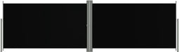 vidaXL - Windscherm - uittrekbaar - 180x600 - cm - zwart