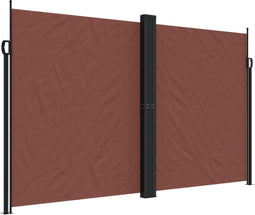 vidaXL - Windscherm - uittrekbaar - 200x1000 - cm - bruin