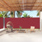 vidaXL - Windscherm - uittrekbaar - 200x1000 - cm - rood
