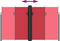vidaXL - Windscherm - uittrekbaar - 200x1000 - cm - rood