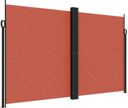 vidaXL - Windscherm - uittrekbaar - 200x1000 - cm - terracottakleurig