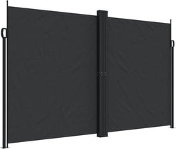 vidaXL - Windscherm - uittrekbaar - 200x1000 - cm - zwart