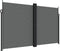 vidaXL - Windscherm - uittrekbaar - 200x1200 - cm - antracietkleurig