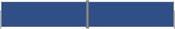 vidaXL - Windscherm - uittrekbaar - 200x1200 - cm - blauw