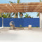 vidaXL - Windscherm - uittrekbaar - 200x1200 - cm - blauw