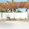 vidaXL - Windscherm - uittrekbaar - 200x1200 - cm - crèmekleurig