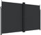 vidaXL - Windscherm - uittrekbaar - 200x1200 - cm - zwart