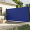 vidaXL - Windscherm - uittrekbaar - 200x500 - cm - blauw