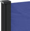 vidaXL - Windscherm - uittrekbaar - 200x500 - cm - blauw