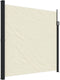 vidaXL - Windscherm - uittrekbaar - 200x500 - cm - crèmekleurig