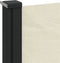 vidaXL - Windscherm - uittrekbaar - 200x500 - cm - crèmekleurig