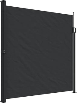 vidaXL - Windscherm - uittrekbaar - 200x500 - cm - zwart