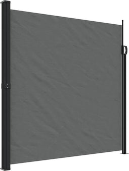 vidaXL - Windscherm - uittrekbaar - 200x600 - cm - antracietkleurig