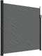 vidaXL - Windscherm - uittrekbaar - 200x600 - cm - antracietkleurig