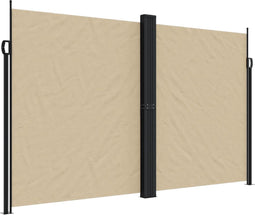 vidaXL - Windscherm - uittrekbaar - 200x600 - cm - beige