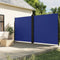 vidaXL - Windscherm - uittrekbaar - 200x600 - cm - blauw