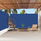 vidaXL - Windscherm - uittrekbaar - 200x600 - cm - blauw