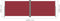 vidaXL - Windscherm - uittrekbaar - 200x600 - cm - rood