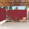 vidaXL - Windscherm - uittrekbaar - 200x600 - cm - rood