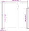 vidaXL - Windscherm - uittrekbaar - 200x600 - cm - rood