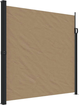 vidaXL - Windscherm - uittrekbaar - 200x600 - cm - taupe