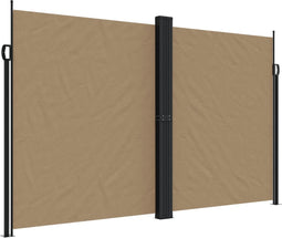 vidaXL - Windscherm - uittrekbaar - 200x600 - cm - taupe