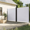 vidaXL - Windscherm - uittrekbaar - 200x600 - cm - wit