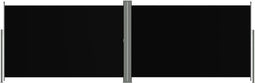 vidaXL - Windscherm - uittrekbaar - 200x600 - cm - zwart