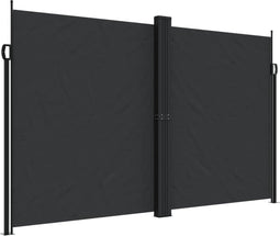 vidaXL - Windscherm - uittrekbaar - 200x600 - cm - zwart