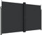 vidaXL - Windscherm - uittrekbaar - 200x600 - cm - zwart