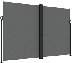 vidaXL - Windscherm - uittrekbaar - 220x1000 - cm - antracietkleurig