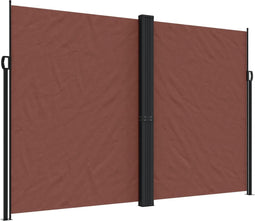vidaXL - Windscherm - uittrekbaar - 220x1000 - cm - bruin